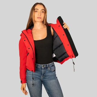 Foto 4 | Chamarra Greenlander Para Mujer Bomber Con Capucha Fija