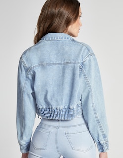 Foto 2 | Chamarra Bomber Mezclilla Mujer 4194stme Seven Jeans