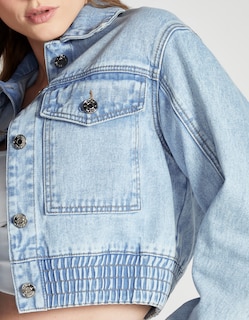Foto 5 | Chamarra Bomber Mezclilla Mujer 4194stme Seven Jeans