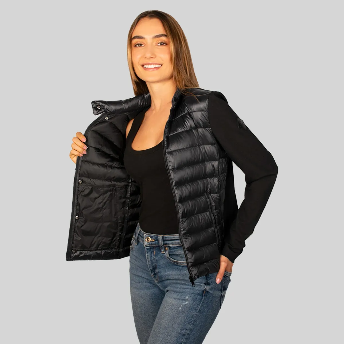 Foto 3 pulgar | Chamarra Greenlander Capitonada para Mujer