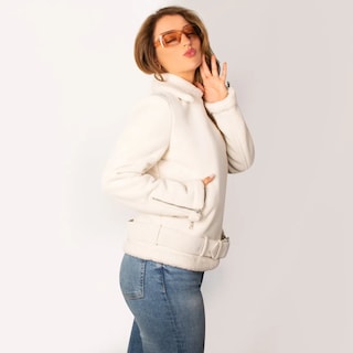 Foto 3 | Chamarra Para Mujer Estilo Biker Con Sherpa Greenlander