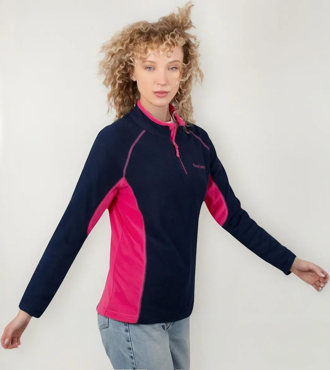Foto 2 pulgar | Sudadera Mujer Greenlander Fleece Bicolor Ligero