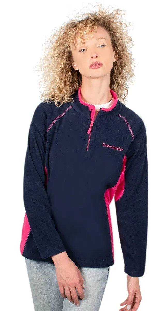 Foto 4 pulgar | Sudadera Mujer Greenlander Fleece Bicolor Ligero