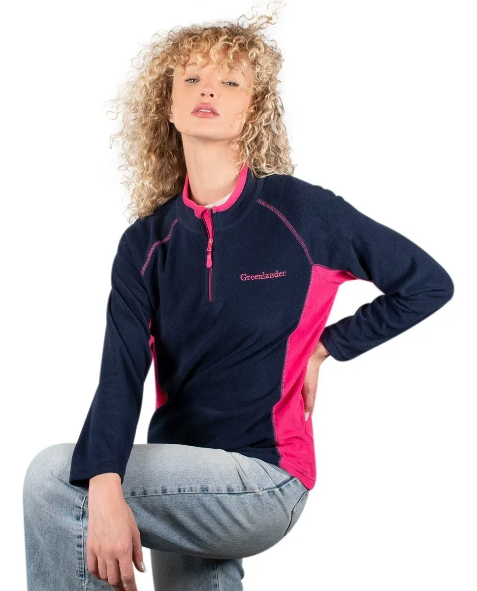 Foto 5 pulgar | Sudadera Mujer Greenlander Fleece Bicolor Ligero