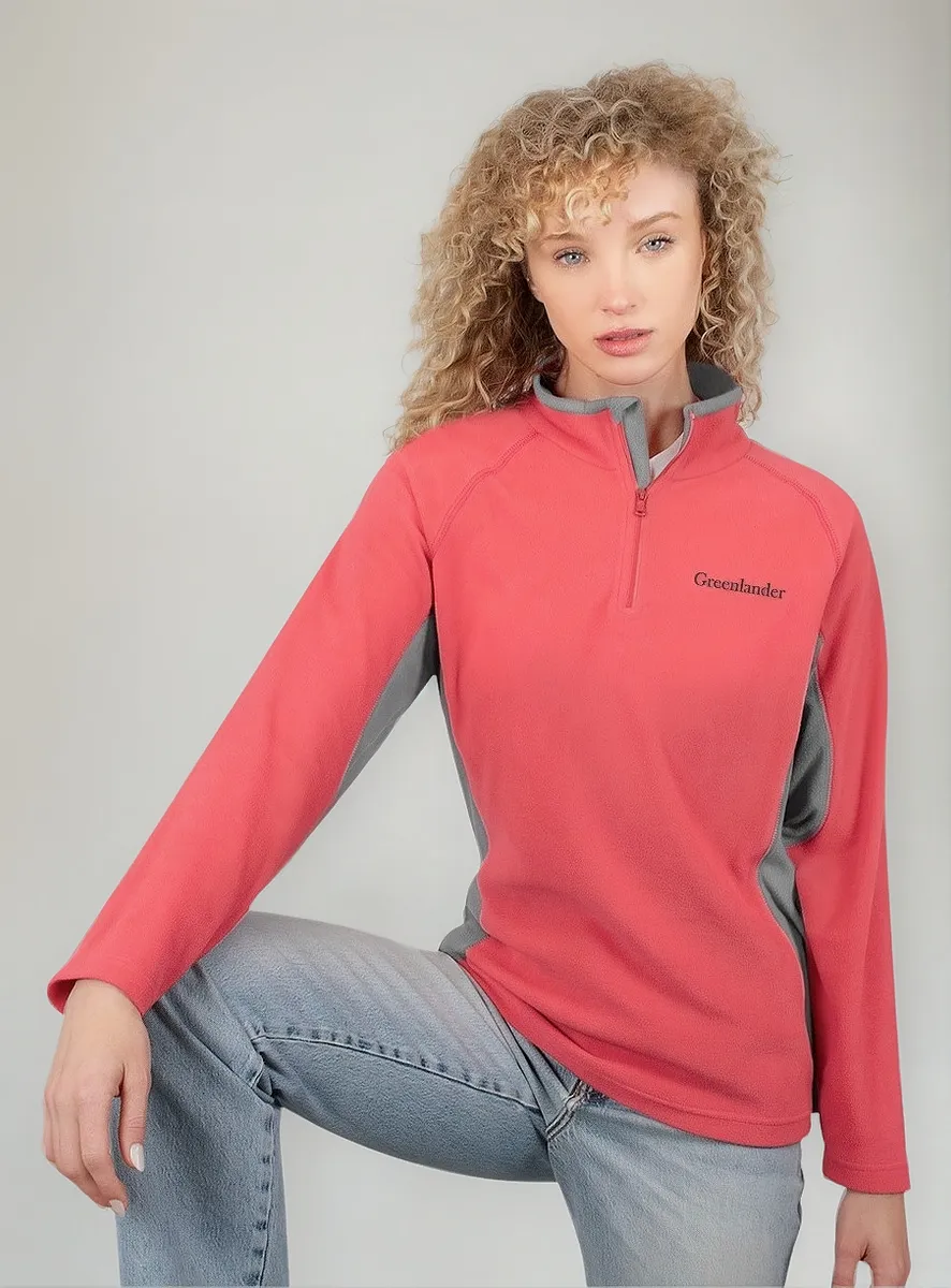 Foto 2 pulgar | Sudadera Mujer Greenlander Fleece Bicolor Ligero
