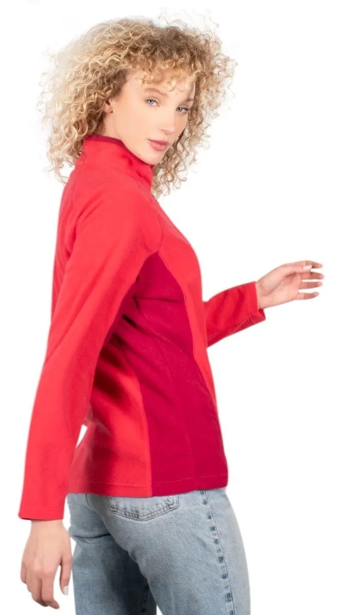 Foto 2 | Sudadera Mujer Greenlander Fleece Bicolor Ligero