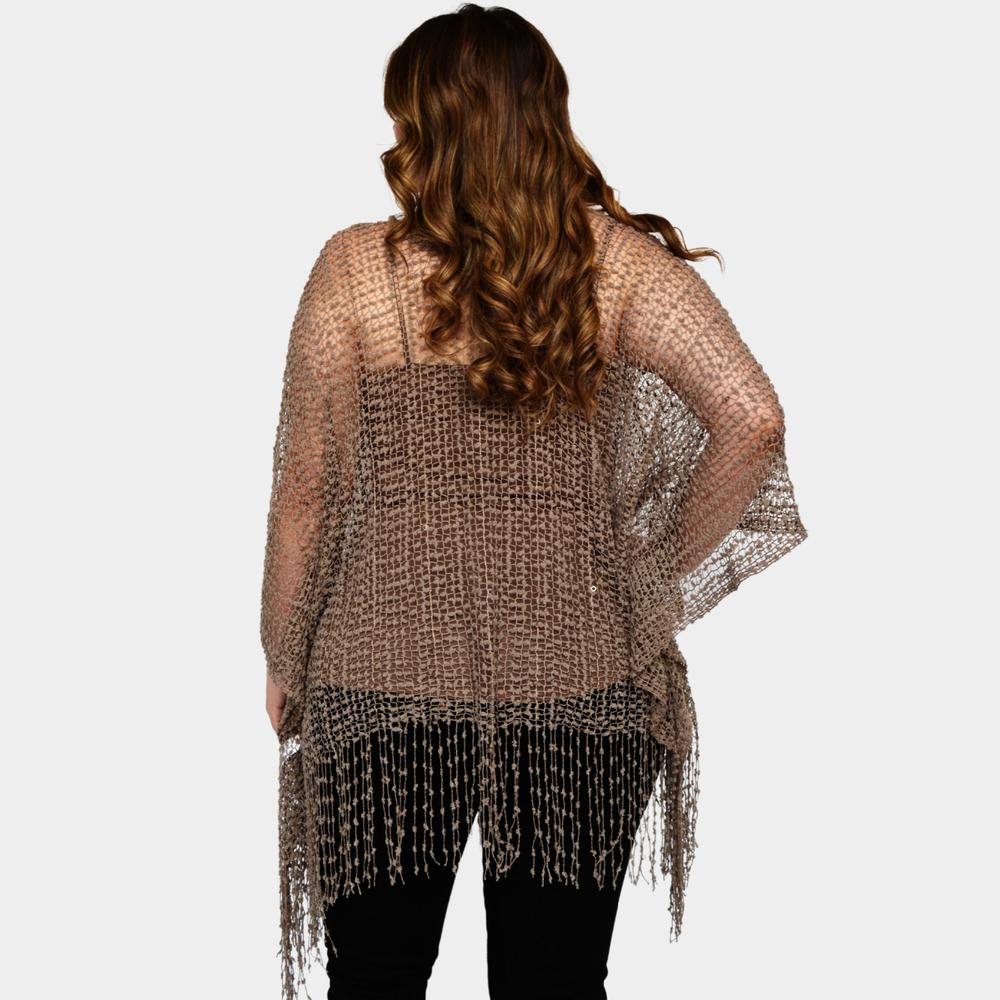 Foto 2 | Ensamble de Encaje de Bolillo ROMAN FASHION 3083 color Marrón Talla Extra