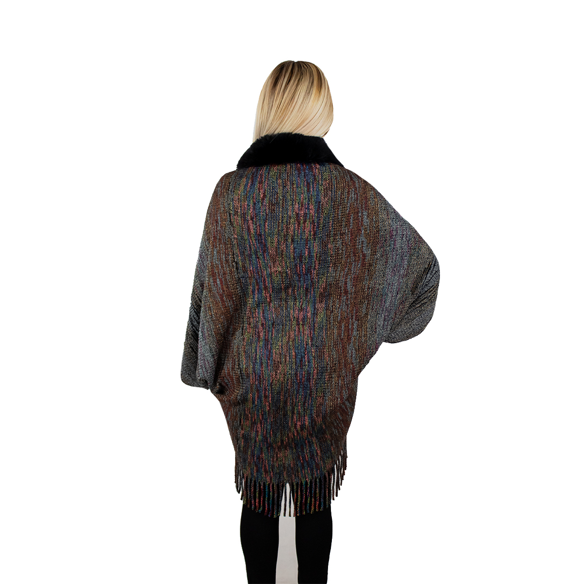 Foto 5 | Capa Poncho Tejida Vasarelli para Mujer