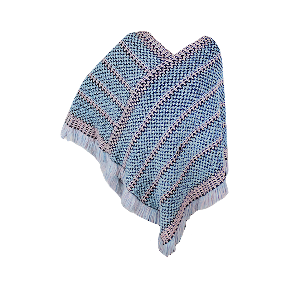 Foto 4 pulgar | Capa Poncho Tejida Vasarelli para Mujer