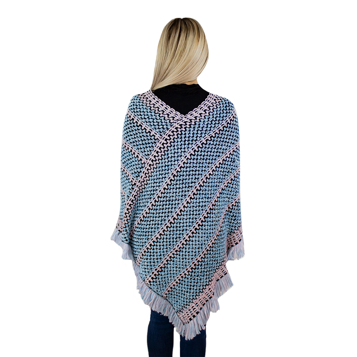 Foto 6 pulgar | Capa Poncho Tejida Vasarelli para Mujer