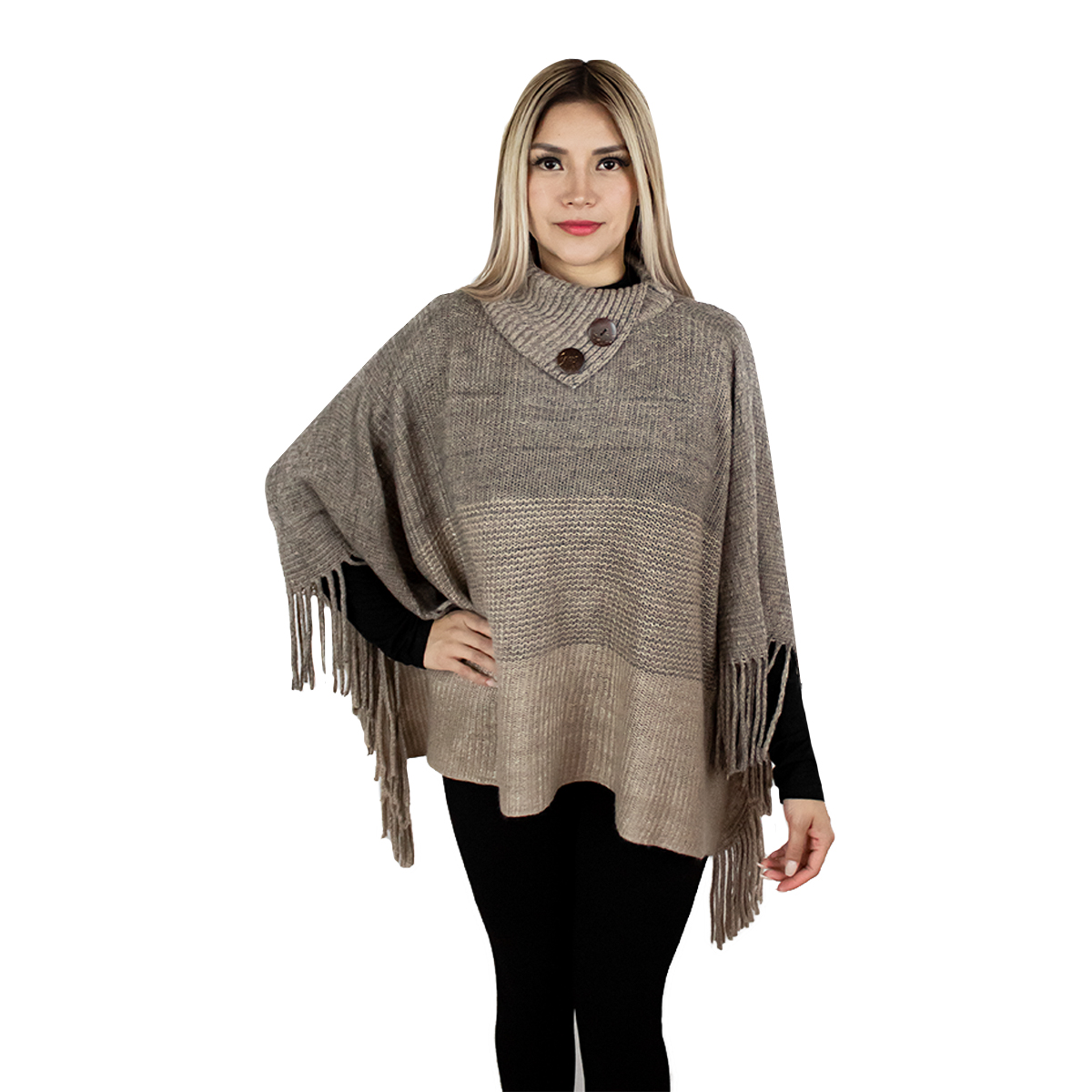 Foto 2 | Capa Poncho Tejida Vasarelli para Mujer