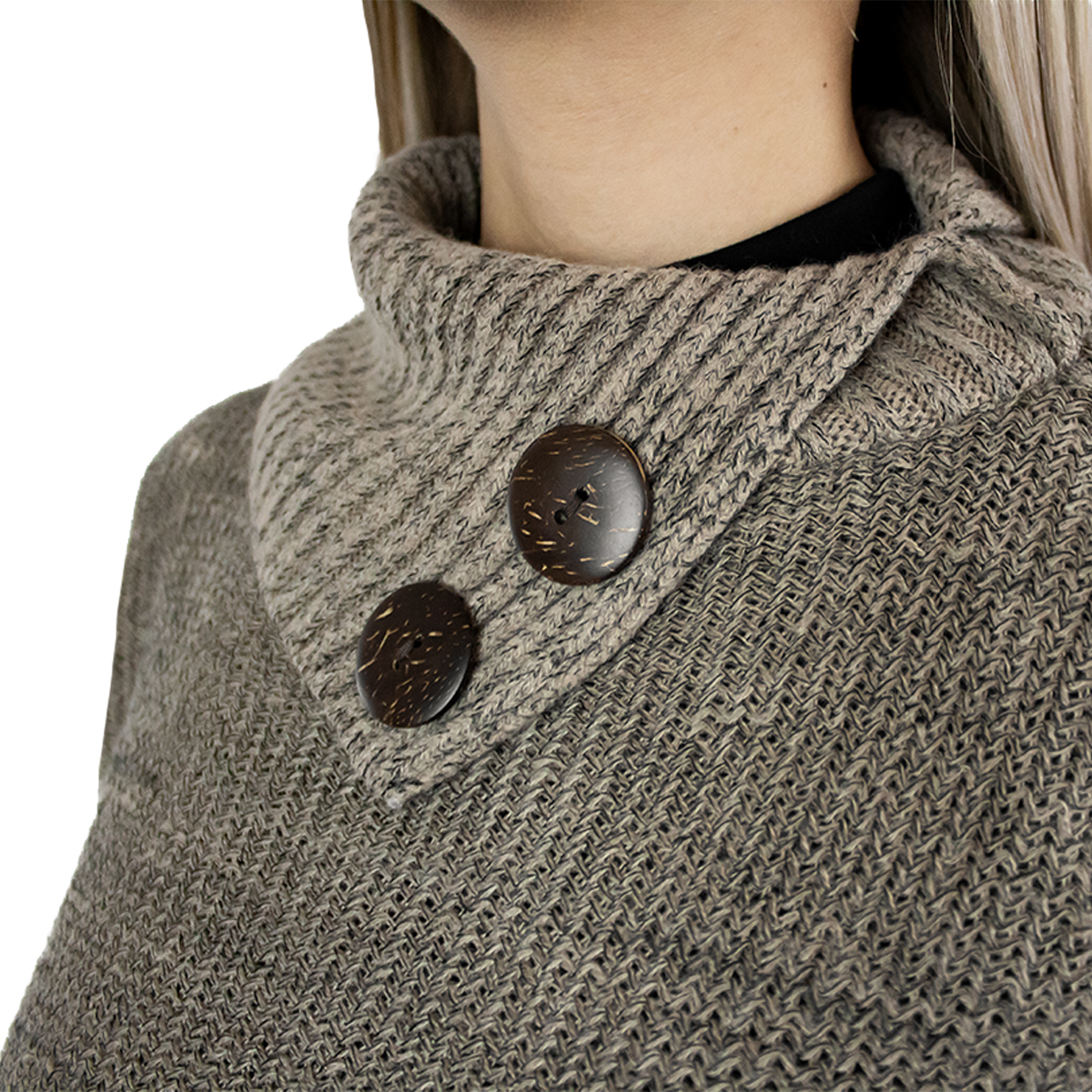 Foto 3 | Capa Poncho Tejida Vasarelli para Mujer