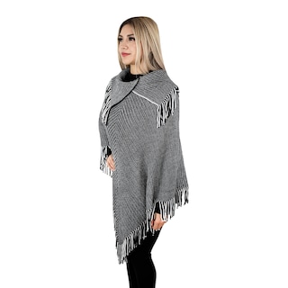 Foto 2 | Capa Poncho Tejida Para Mujer Marca Vasarelli