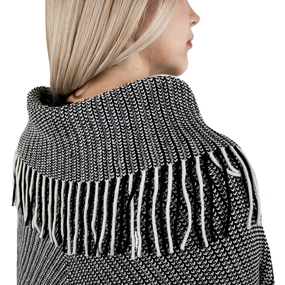 Foto 4 pulgar | Capa Poncho Tejida Para Mujer Marca Vasarelli