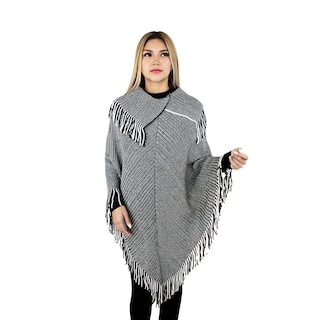 Foto 4 | Capa Poncho Tejida Para Mujer Marca Vasarelli