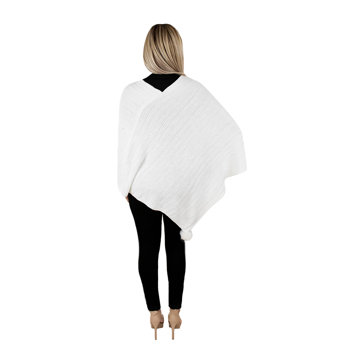 Foto 7 pulgar | Capa Poncho Tejida Para Mujer Marca Vasarelli