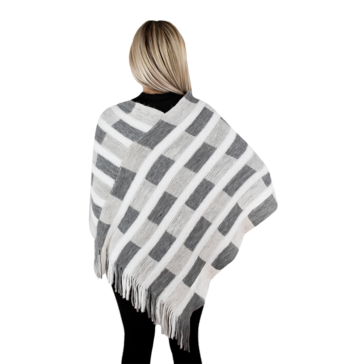 Foto 7 pulgar | Capa Poncho Tejida Para Mujer Marca Vasarelli