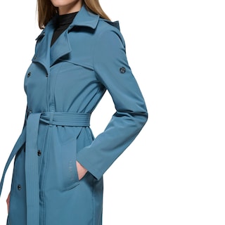 Foto 3 | Gabardina Calvin Klein con Cinturón y Capucha Extraíble - Venta Internacional