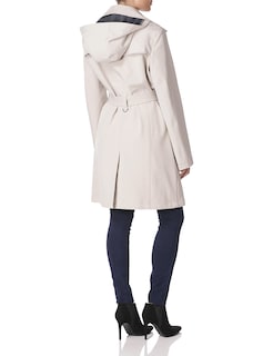 Foto 3 | Chubasquero Calvin Klein con Cinturón de Doble Botonadura y Capucha Extraíble - Venta Internacional