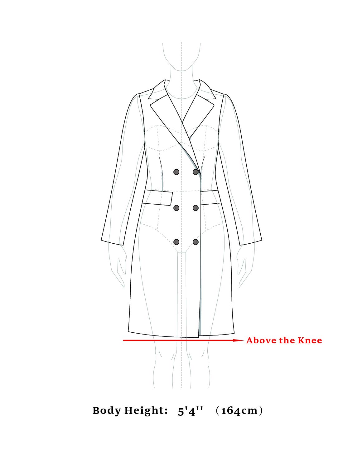 Foto 8 pulgar | Abrigo De Invierno Allegra K Elegante Gabardina Con Solapa Con Muescas, Color Beige M - Venta Internacional.