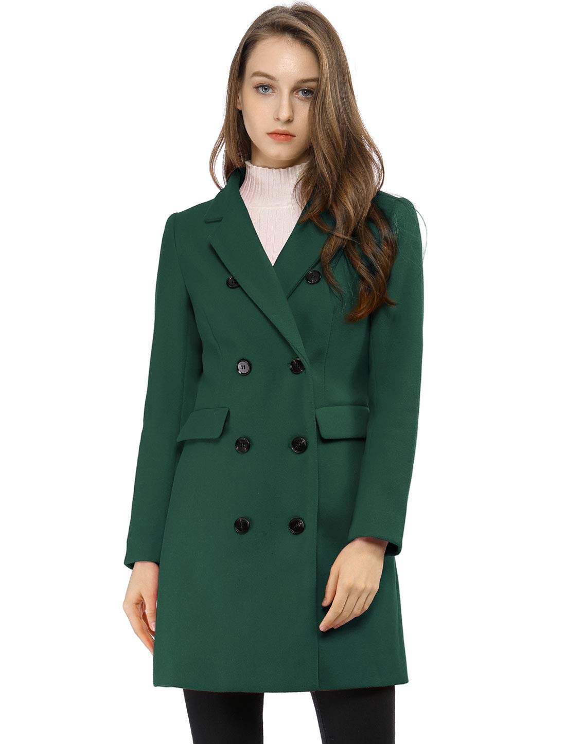 Foto 1 | Abrigo Allegra K Verde para Mujer - Venta Internacional