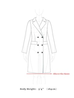 Foto 7 | Abrigo Allegra K de Invierno Azul - Venta Internacional