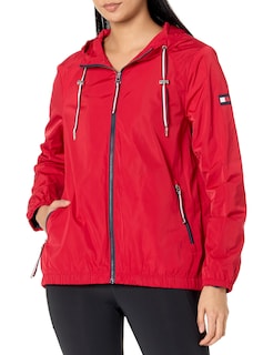 Foto 1 | Cortavientos Tommy Hilfiger Para Mujer, Color Rojo, Talla Xl - Venta Internacional.