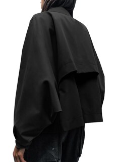 Foto 7 | Gabardina Cicy Bell De Poliéster Recortado De Gran Tamaño Para Mujer - Venta Internacional.