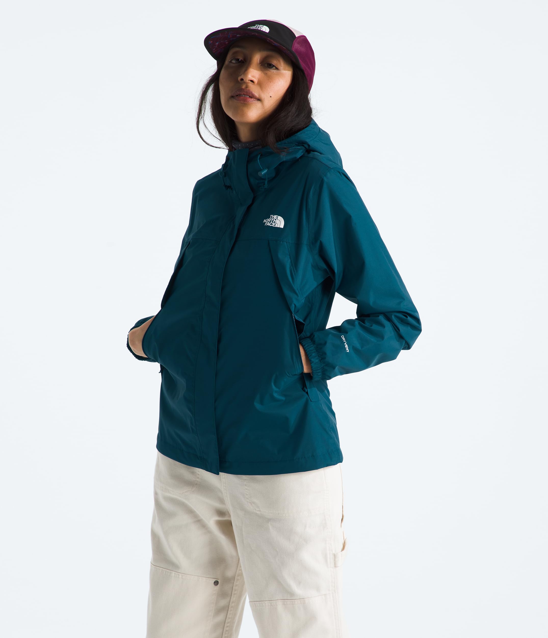 Foto 4 pulgar | Chaqueta The North Face Antora Impermeable Midnight Petrol  para Mujer - Venta Internacional