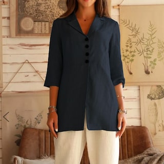 Foto 1 | Venta Internacional - Blazer Mujer Elegante Manga Corta Slim