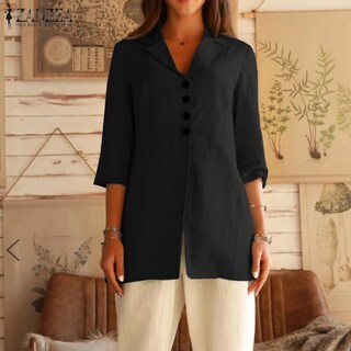 Foto 2 | Venta Internacional - Blazer Mujer Elegante Manga Corta Slim