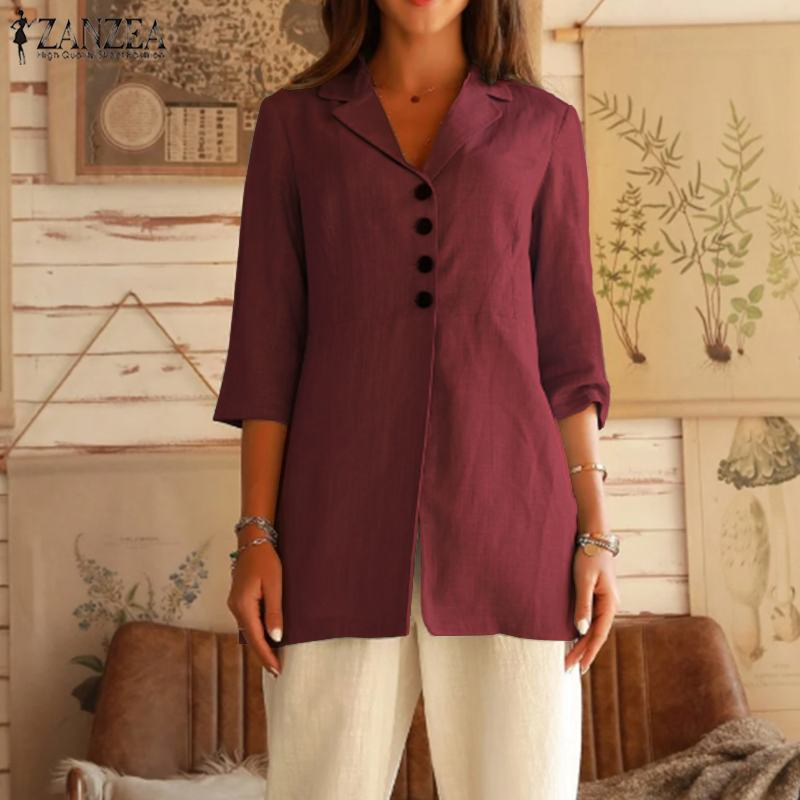 Foto 4 pulgar | Venta Internacional - Blazer Mujer Elegante Manga Corta Slim