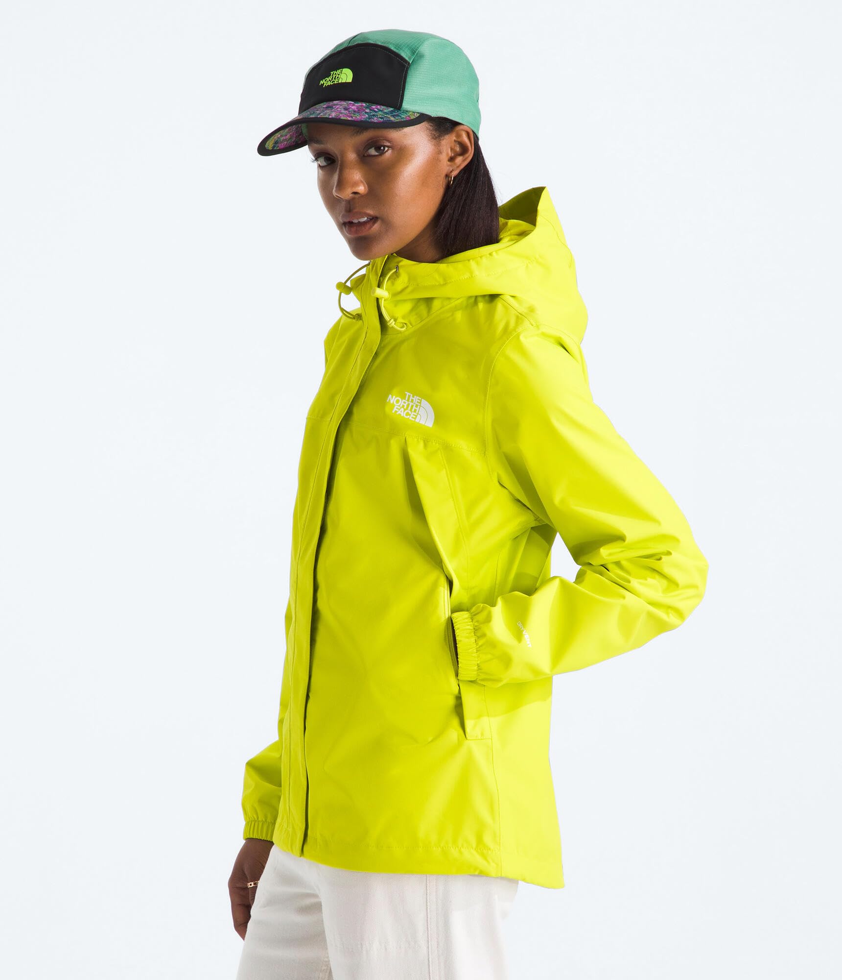 Foto 2 | Chubasquero The North Face Antora Para Mujer, Color Verde Sulfuroso - Venta Internacional.