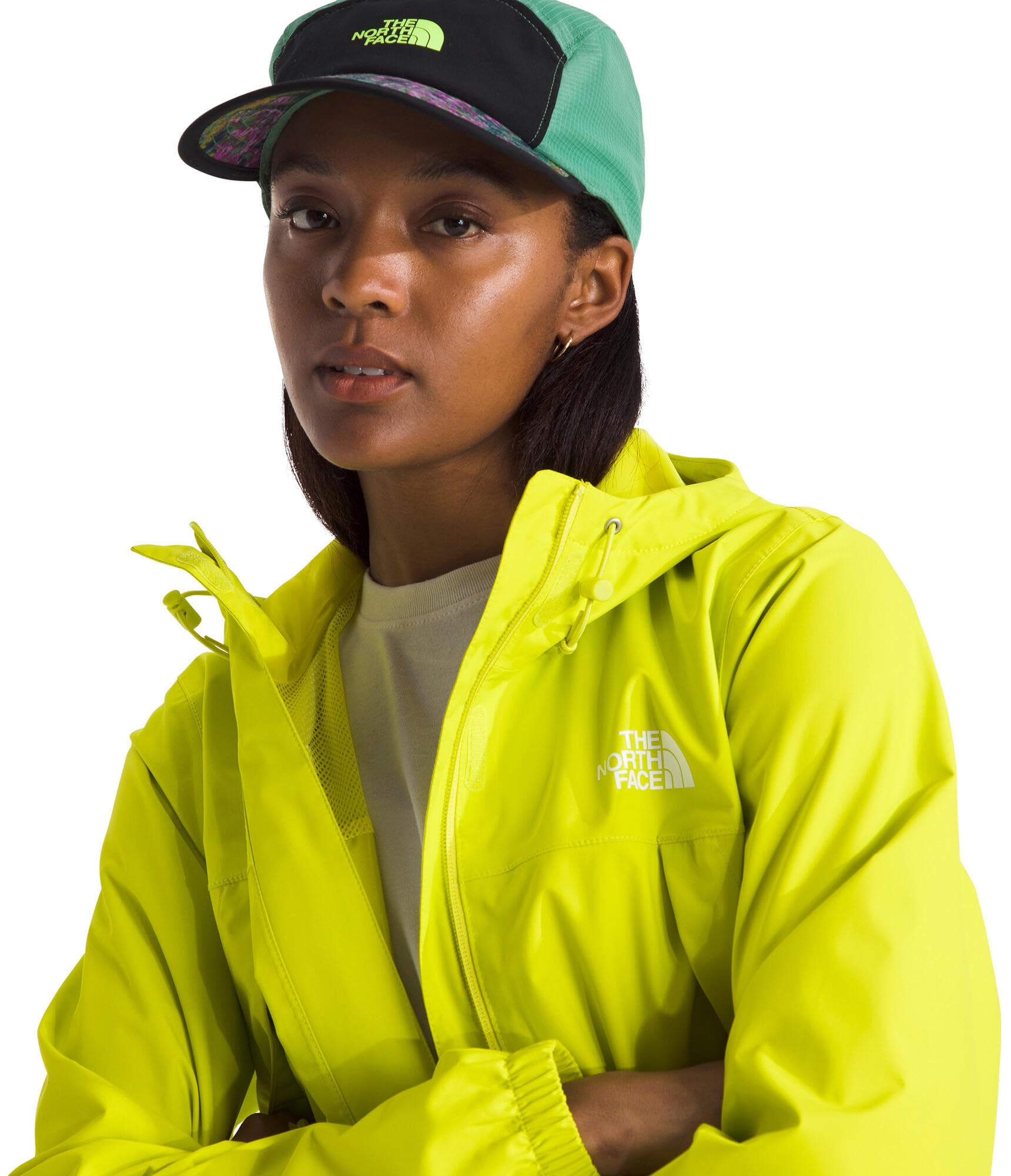 Foto 4 | Chubasquero The North Face Antora Para Mujer, Color Verde Sulfuroso - Venta Internacional.