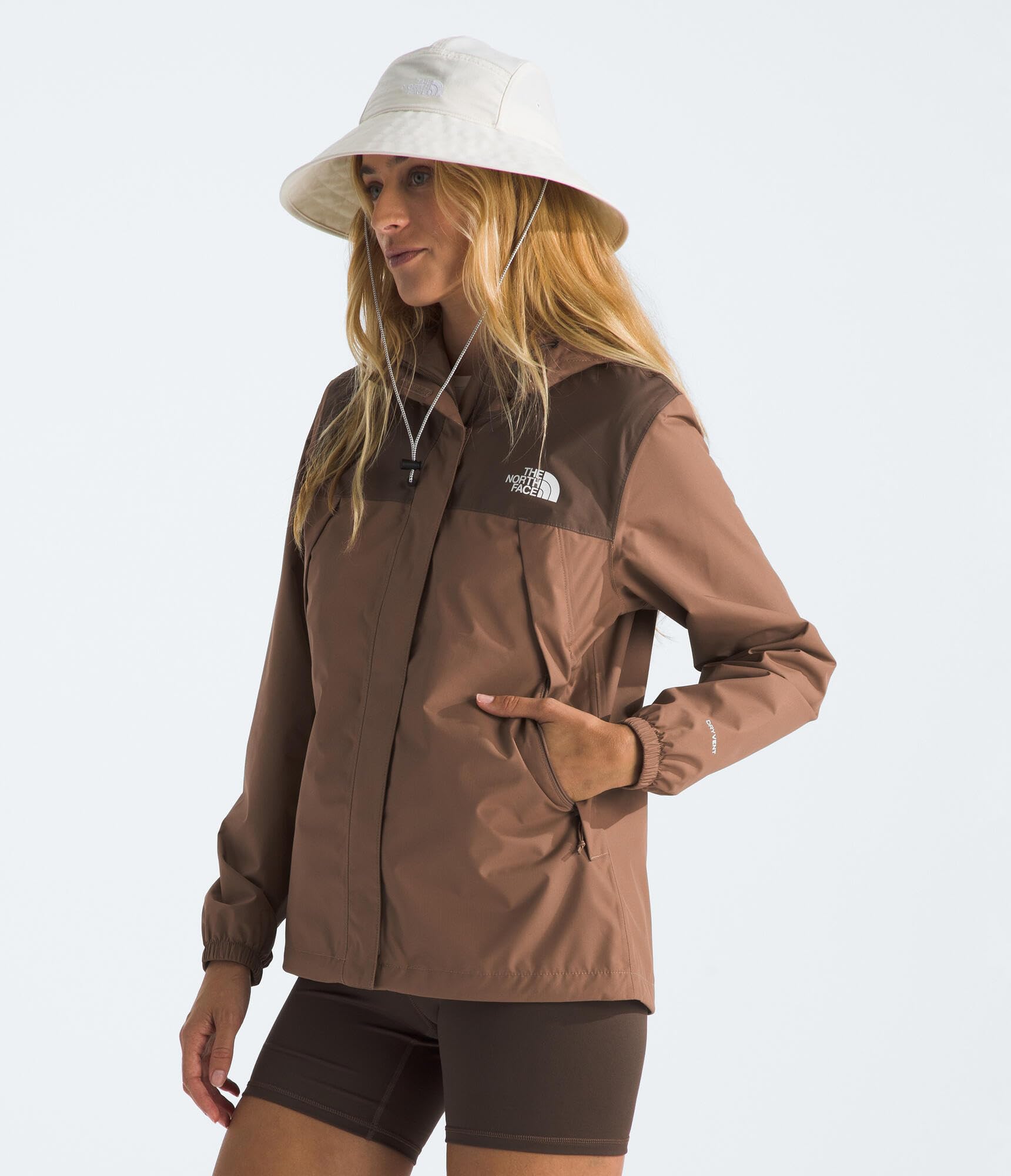 Foto 3 pulgar | Chubasquero The North Face Antora Para Mujer, Color Latte/marrón Ahumado - Venta Internacional.