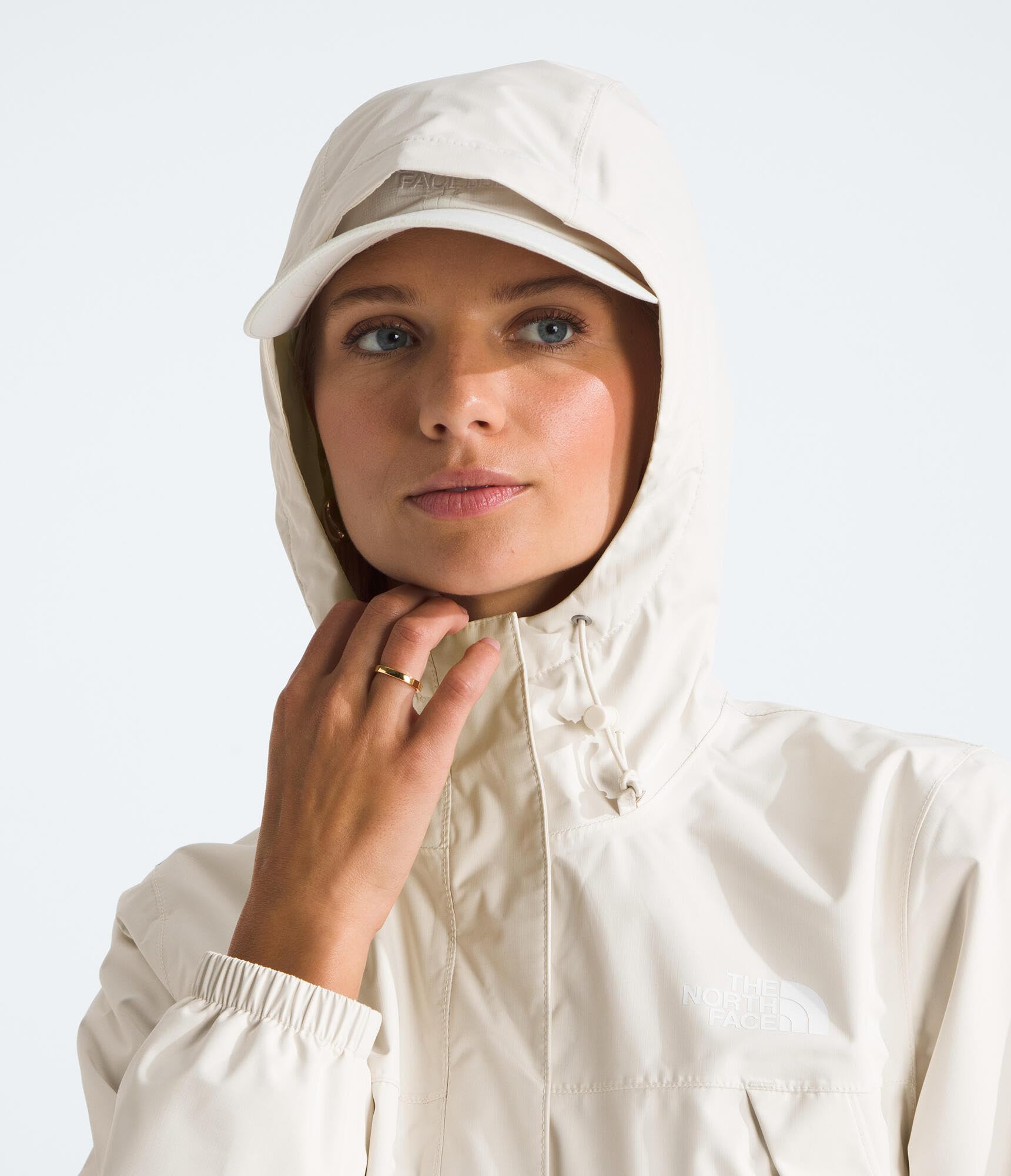Foto 6 pulgar | Chubasquero The North Face Antora Para Mujer White Dune Xl - Venta Internacional.