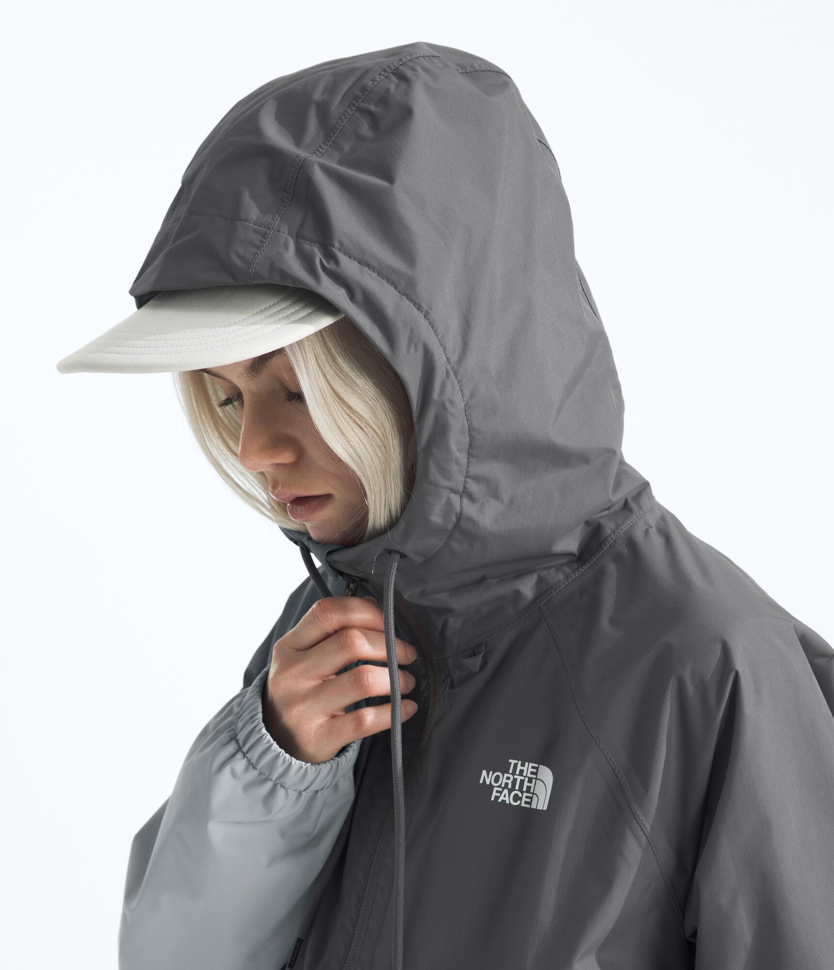 Foto 5 pulgar | Sudadera Impermeable Con Capucha The North Face Antora Para Mujer, Perla Ahumada O Talle Alto - Venta Internacional.