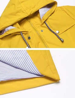 Foto 4 | Chaqueta Impermeable Ligera Raincoat Lomon Para Mujer - Venta Internacional.