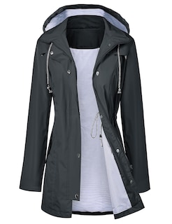 Foto 1 | Gabardina Impermeable Lomon Con Capucha Larga Para Mujer - Venta Internacional.