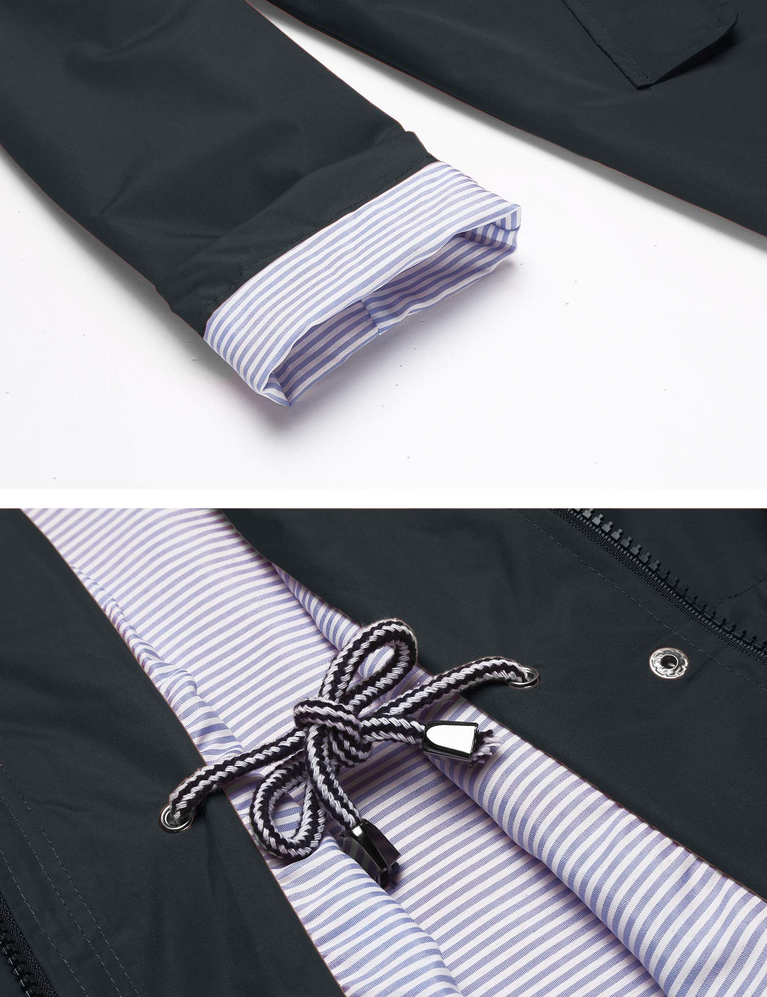 Foto 7 pulgar | Gabardina Impermeable Lomon Con Capucha Larga Para Mujer - Venta Internacional.