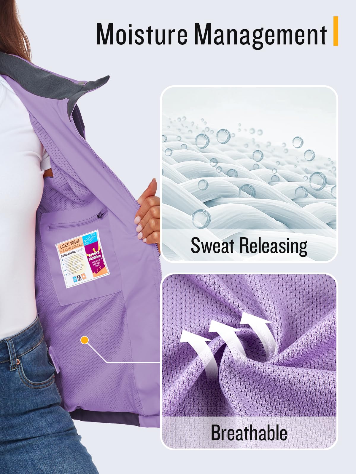 Foto 4 pulgar | Chubasquero Saphirose Impermeable Para Mujer, Color Morado, Xxl - Venta Internacional.