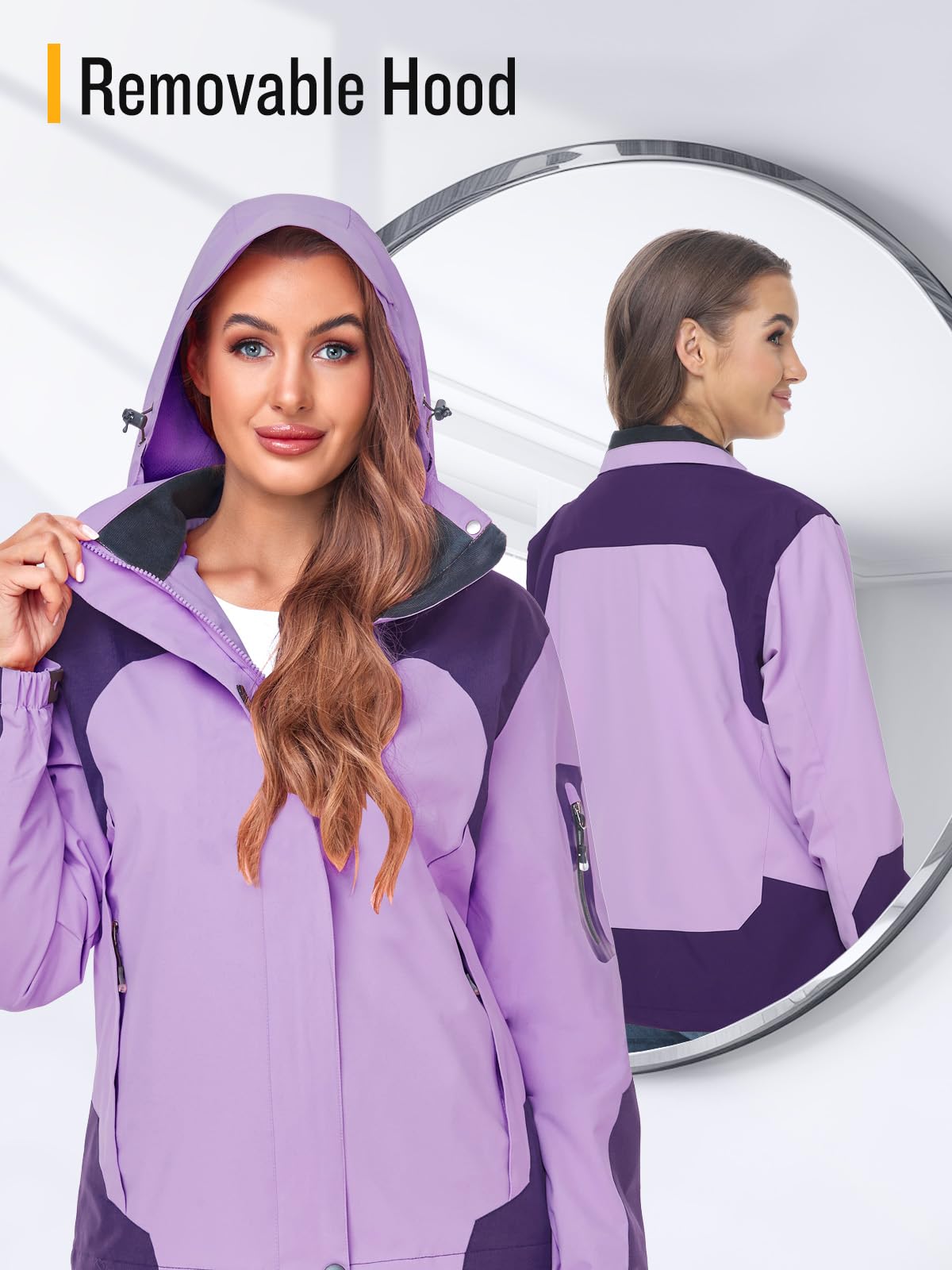 Foto 5 pulgar | Chubasquero Saphirose Impermeable Para Mujer, Color Morado, Xxl - Venta Internacional.