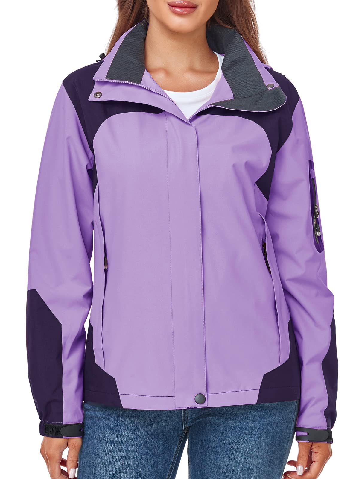 Foto 7 | Chubasquero Saphirose Impermeable Para Mujer, Color Morado, Xxl - Venta Internacional.