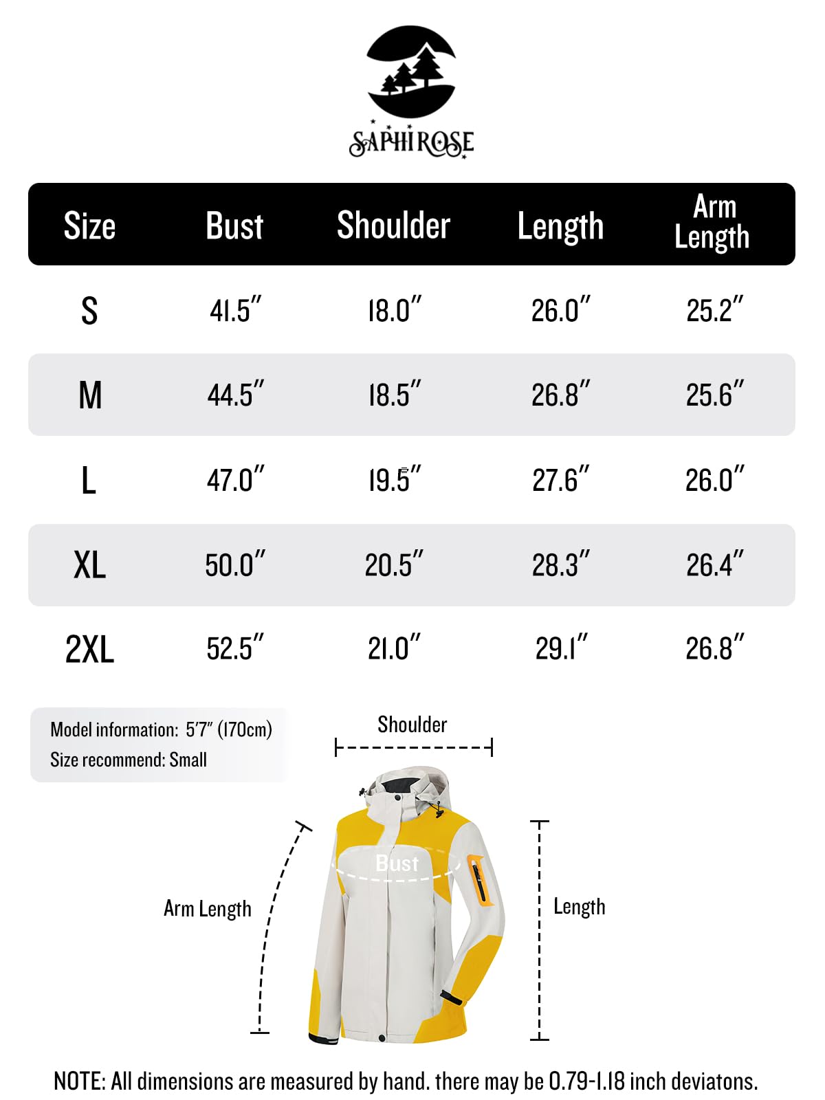 Foto 7 pulgar | Chubasquero Saphirose Impermeable Para Mujer, Color Amarillo, Talla Xl - Venta Internacional.