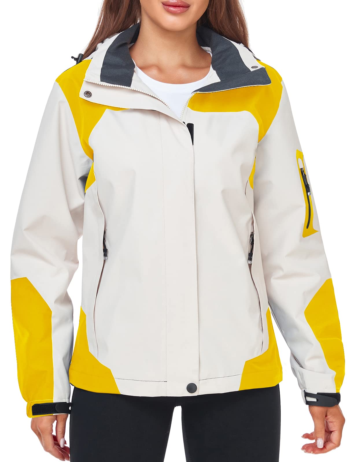 Foto 8 pulgar | Chubasquero Saphirose Impermeable Para Mujer, Color Amarillo, Talla Xl - Venta Internacional.