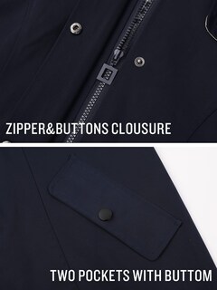 Foto 5 | Chubasquero Saphirose Para Mujer Con Capucha Larga, Color Azul Marino - Venta Internacional.
