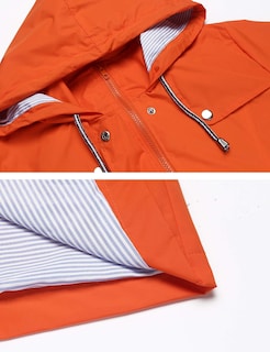 Foto 4 | Gabardina Impermeable Lomon Con Capucha Larga Para Mujer - Venta Internacional.