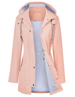 Foto 1 | Gabardina Impermeable Lomon Con Capucha Larga Para Mujer, Color Rosa - Venta Internacional.