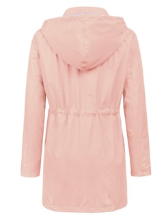 Foto 3 | Gabardina Impermeable Lomon Con Capucha Larga Para Mujer, Color Rosa - Venta Internacional.