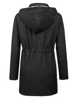 Foto 4 | Chubasquero Lomon Impermeable De Doble Capa Para Mujer Negro S - Venta Internacional.